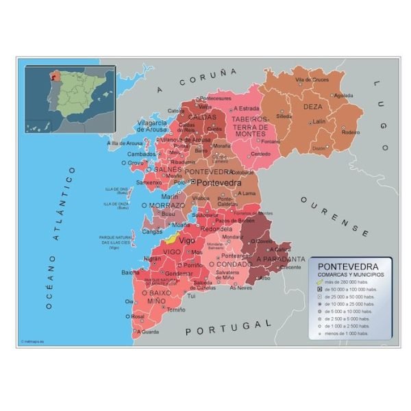 Mapa Municipios Pontevedra