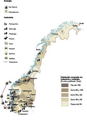 Norway Economic map