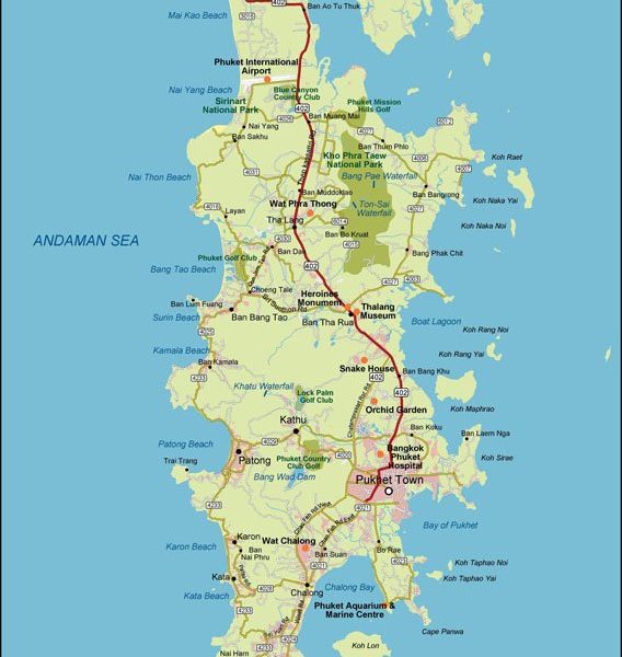 Phuket Vector Map