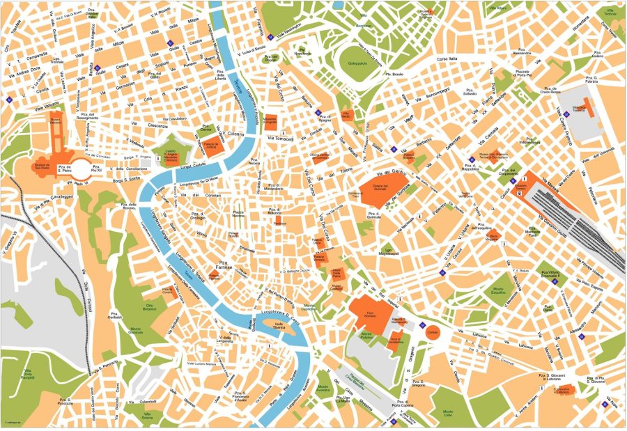 Roma Vector Map