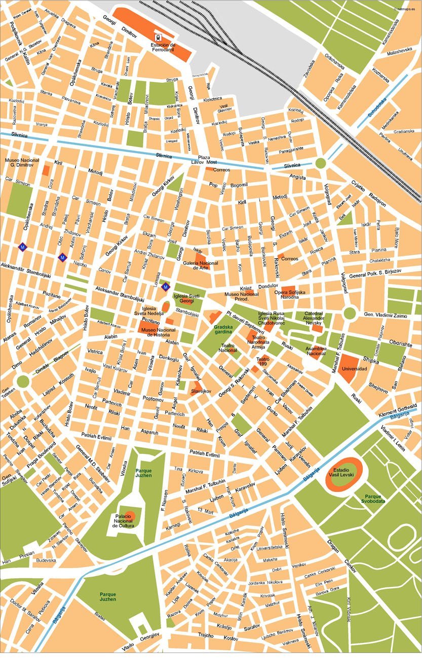 Sofia Vector Map