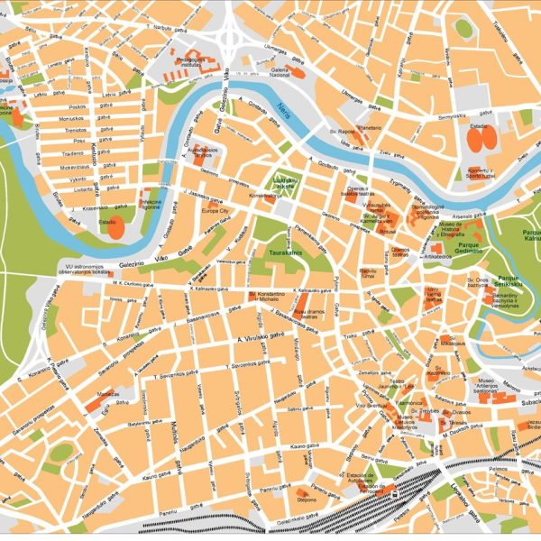 Vilnius Vector Map