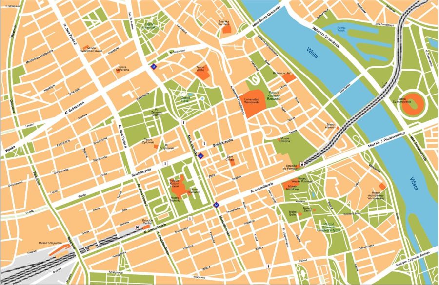 Warsaw Vector Map