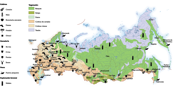 Russia Land Use map